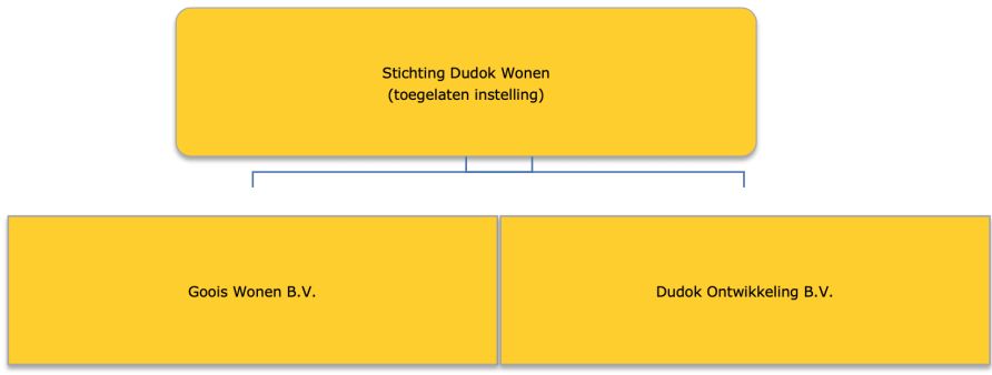 Figuur 25: Stichting Dudok Wonen en dochterondernemingen eind 2019